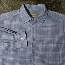 Ermenegildo Zegna Button Up Plaid Check Casual Preppy Outdoor Work Mens XXL