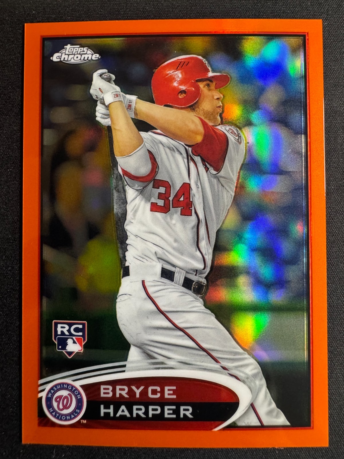 2012 Topps Chrome - Bryce Harper #196 Orange Refractor (RC)