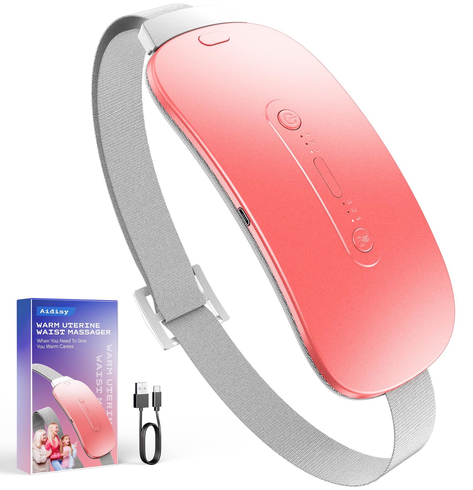 Aidisy Cuscinetto Riscaldante Mestruale, Fascia Riscaldante Dolori (X4I)