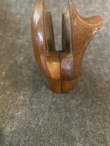 Custom Checkered Walnut Target Grips for Colt E/I Frame Revolver, Trooper/Python - Picture 5 of 6