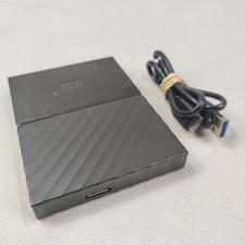 WD 1TB My Passport Portable External HDDUSB 3.0 WDBYNN0010BBK TESTED & RESET