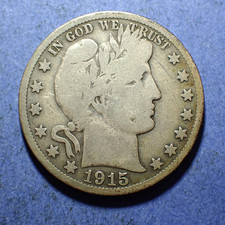 1915-S Barber Half  G/VG