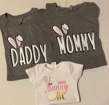 Some Bunny is One Family Birthday t-shirts-kids