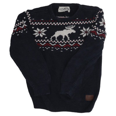 Hampton Republic, Weihnachtspullover, Größe: 86, Blau/Mehrfarbig, Baumwolle #IdH