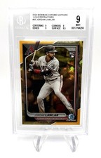2024 Bowman Chrome Sapphire Rookie🔥 Jordan Lawlar🔥 #55 Gold #04/50 BGS 9 Mint