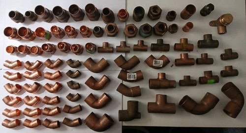 9+ Lbs of Copper & Brass Pipe Fittings Lot