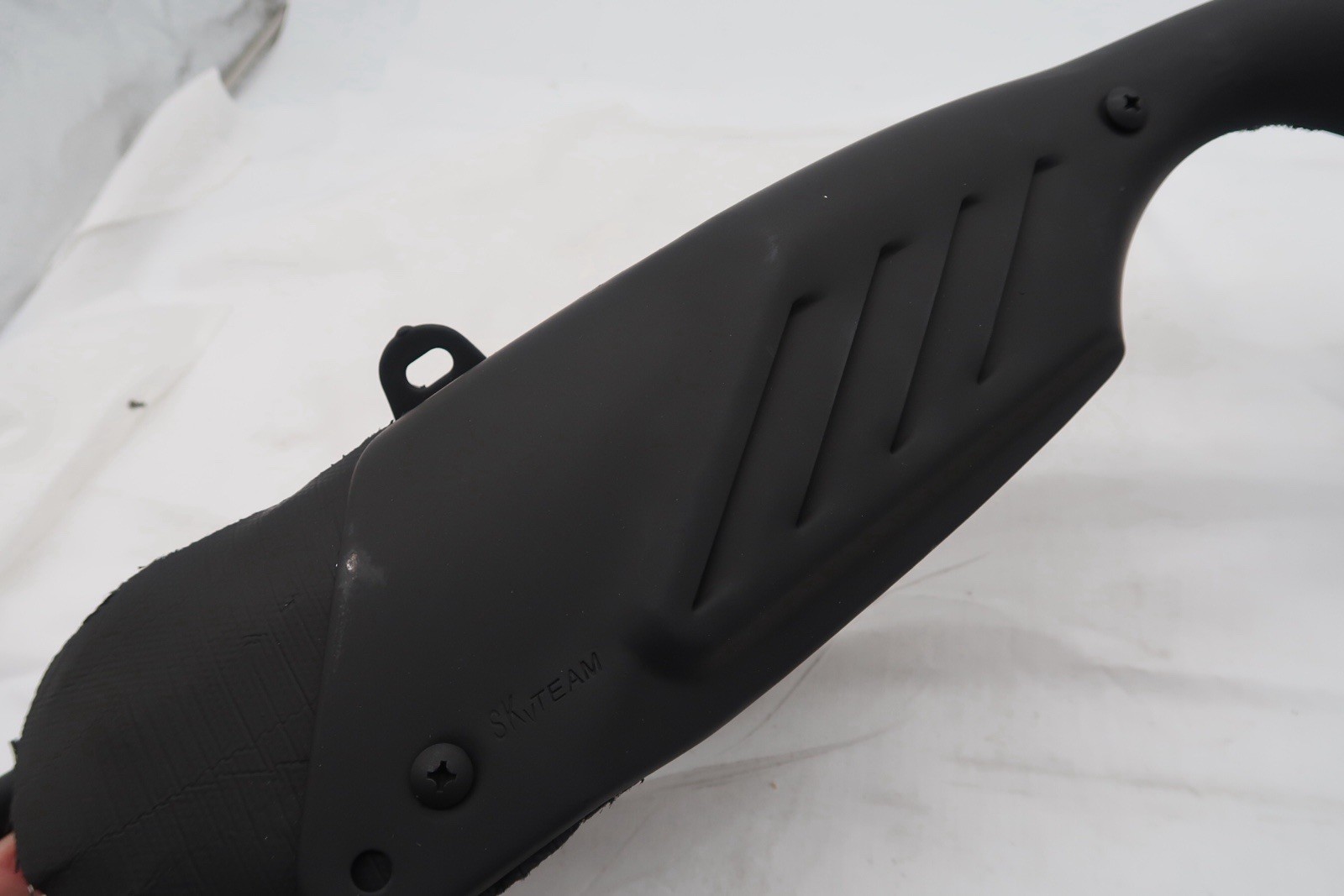 Genuine SKYTEAM MONKEY Exhaust without the sensor hole - 14300-28H00-17 - Black image 3