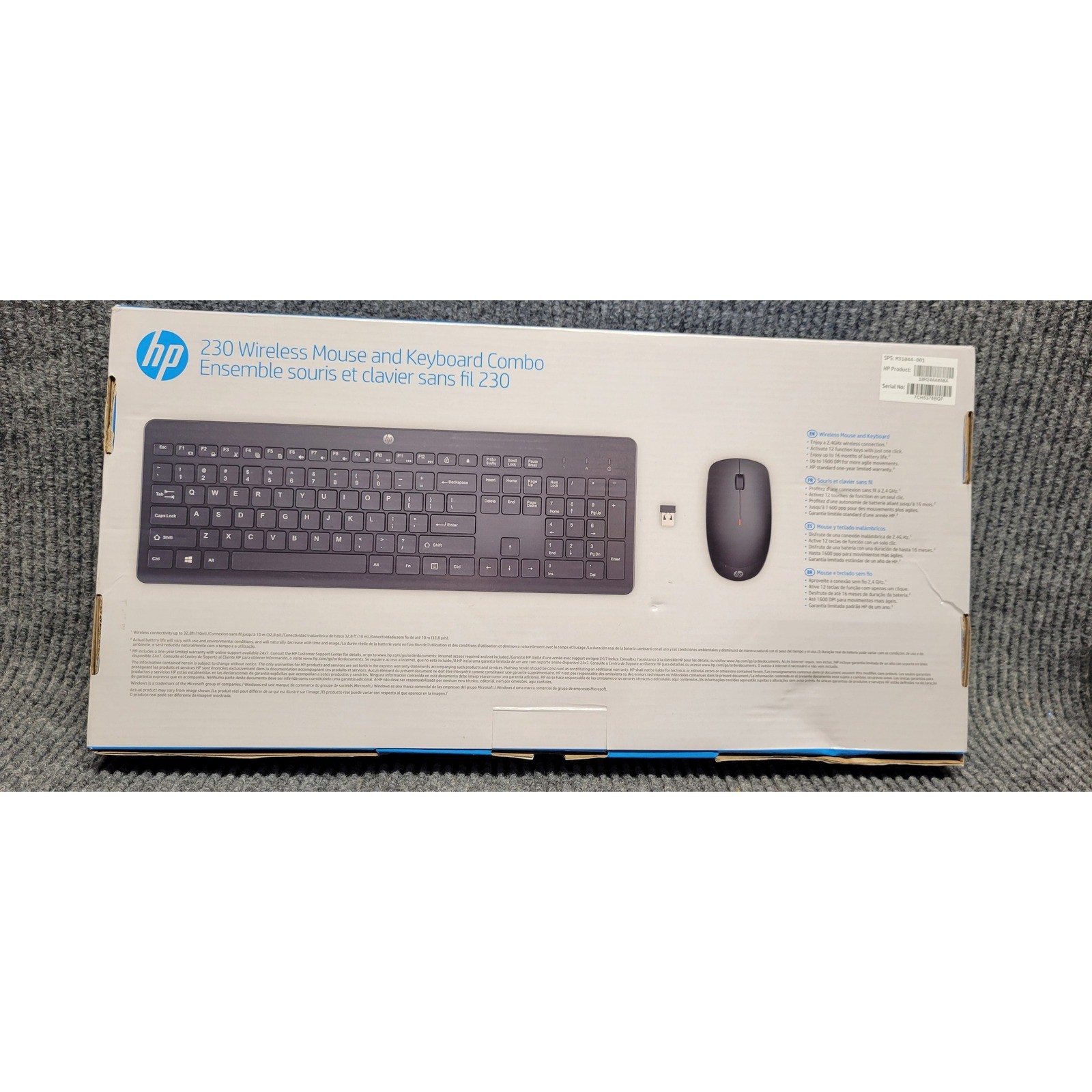 HP 230 Wireless Mouse and Keyboard Combo Black 3L1E7AA#ABL 2