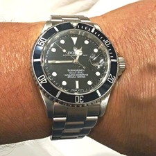 Rolex 16610 Submariner Date 40mm Watch 2008 Model Rehaut !