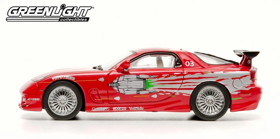 1:43 GreenLight - Fast & Furious - Dom's 1993 Mazda RX-7 - Image 4 of 4