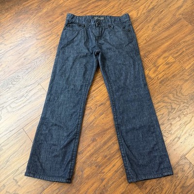 Affliction Jeans Mens 31 Boot Cut Relaxed Fit Dark Wash Cotton Denim Cooper USA