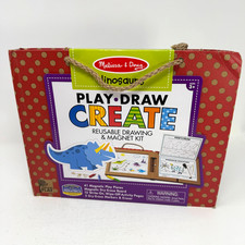 Melissa  Doug Play, Draw, Create Dinosaur Reusable Drawing  Magnet Kit