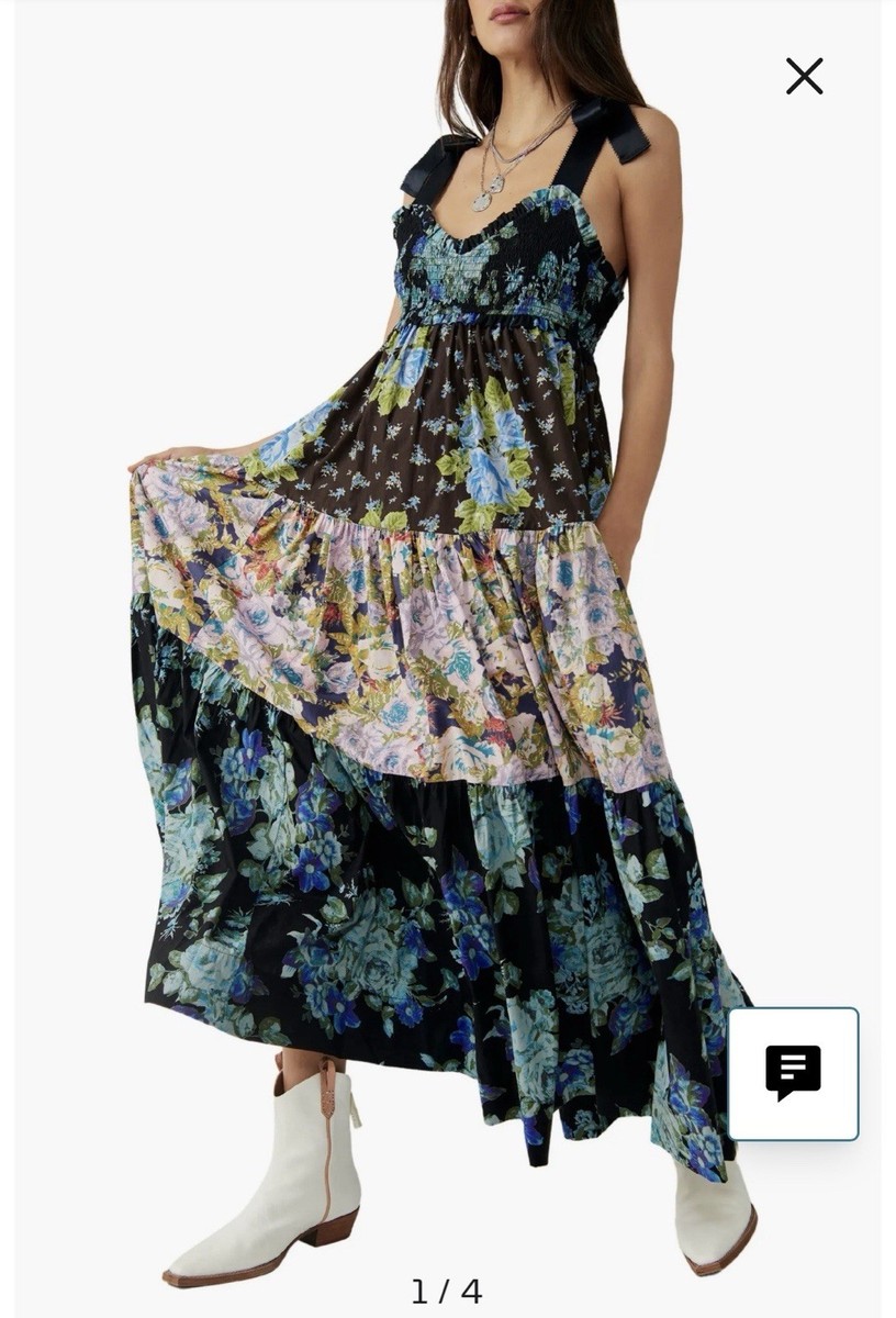 free people cotton maxi dress FP One Alessia Maxi Dress