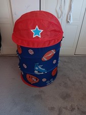 World's Apart Pop Up Collapsible Polyester Sports Theme Laundry Basket Storage B