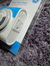 GE 15076 Heavy Duty Plug-In Mechanical Timer,...