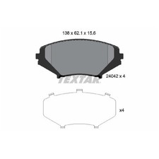 Satz Bremsbeläge Bremsklötze vorne für Mazda RX-8 SE | 24302763