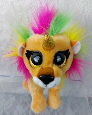 Mego Zuru Coco Surprise Lion Unicorn 6'' Plush Glitter Eyes Stuffed Animal