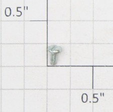 Roundhouse 90007 HO #2-56 x 3/16 Pan Head Slotted Screw (24)