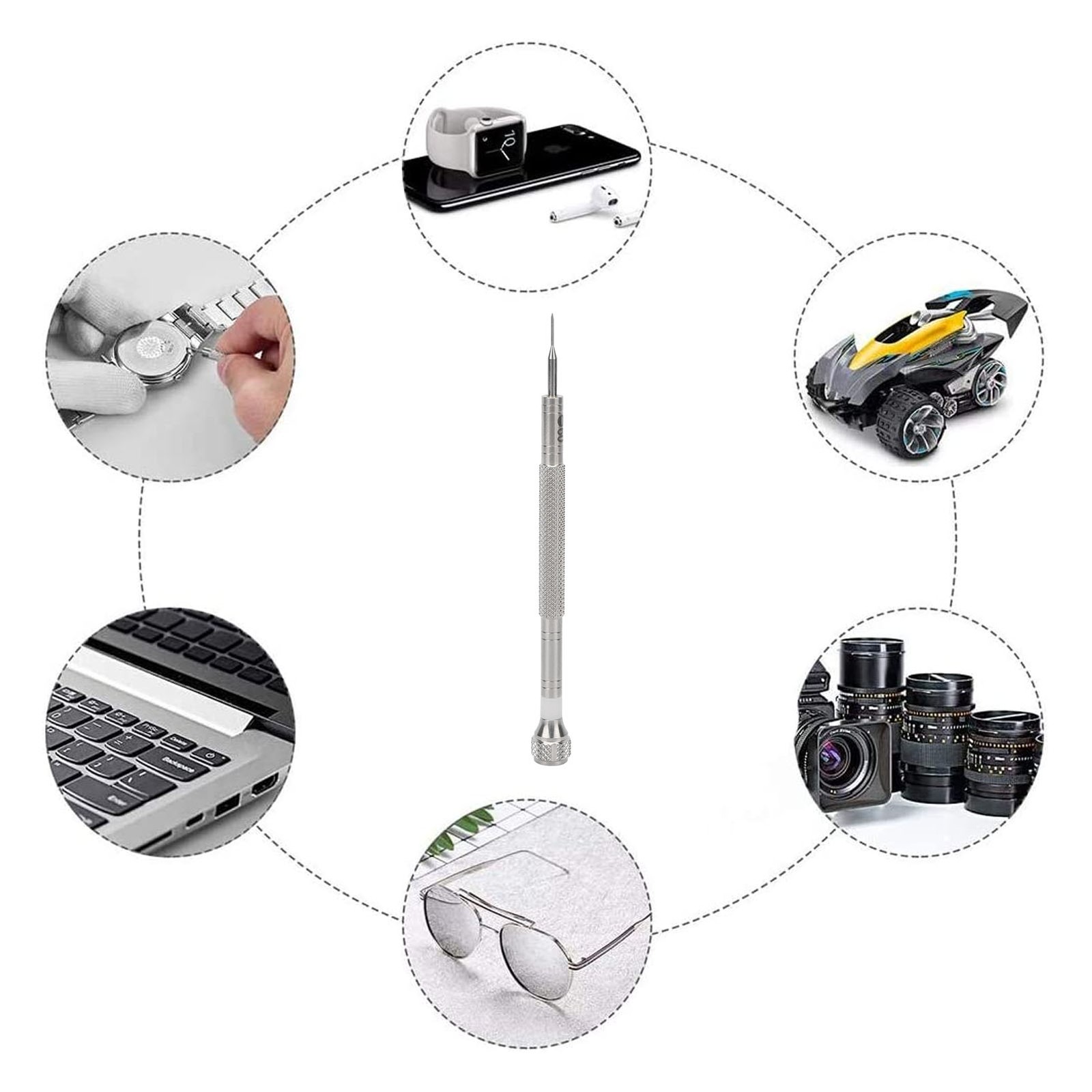 Watch Repair Screwdriver Stainless Steel Precise Screwdriver For Eyeglasses