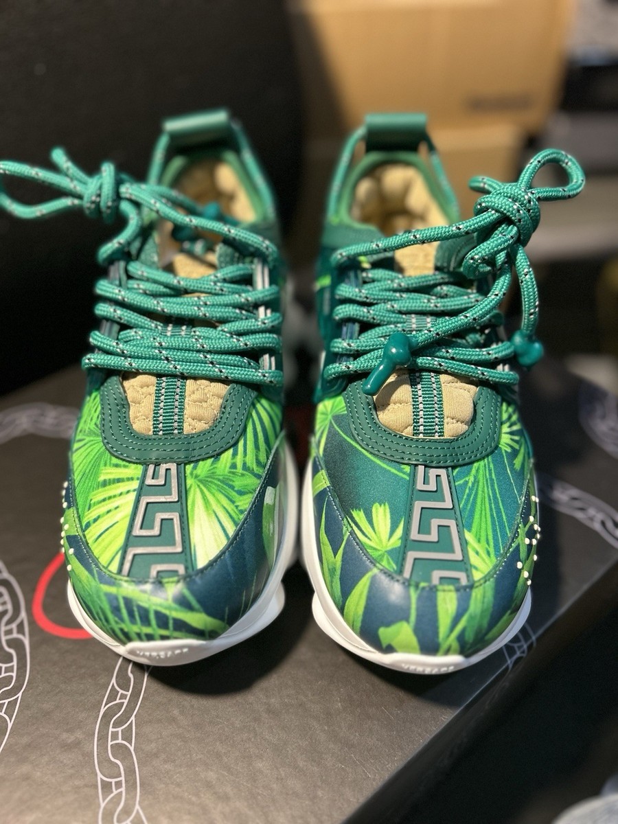 Size 5 - Versace Greca Barocco Trainer Black for sale online | eBay
