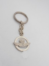Paratroopers: 925 Silver Keychain with Par  Symbol - Patent