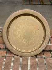 LARGE!!!Antique Moroccan brass tray!