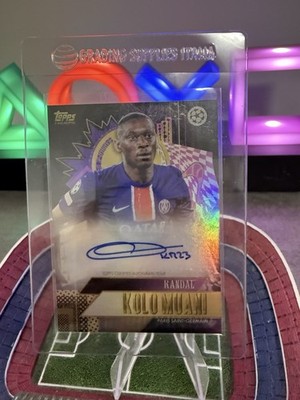 Randal Kolo Muani Autogramm Psg UCC Gold