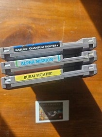 Nintendo NES 3x loose PAL Quantum Fighter, Alpha Mission, Burai Fighter