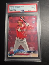 2018 TOPPS UPDATE HOT PINK #US285 SHOHEI OHTANI ROOKIE RC 49/50 PSA 9
