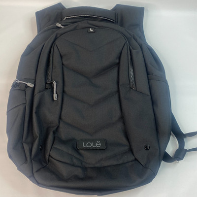 Lole Quilted Backpack Padded Back & Shoulder w/ Pocket Fits Up to 17'' Laptop, BK