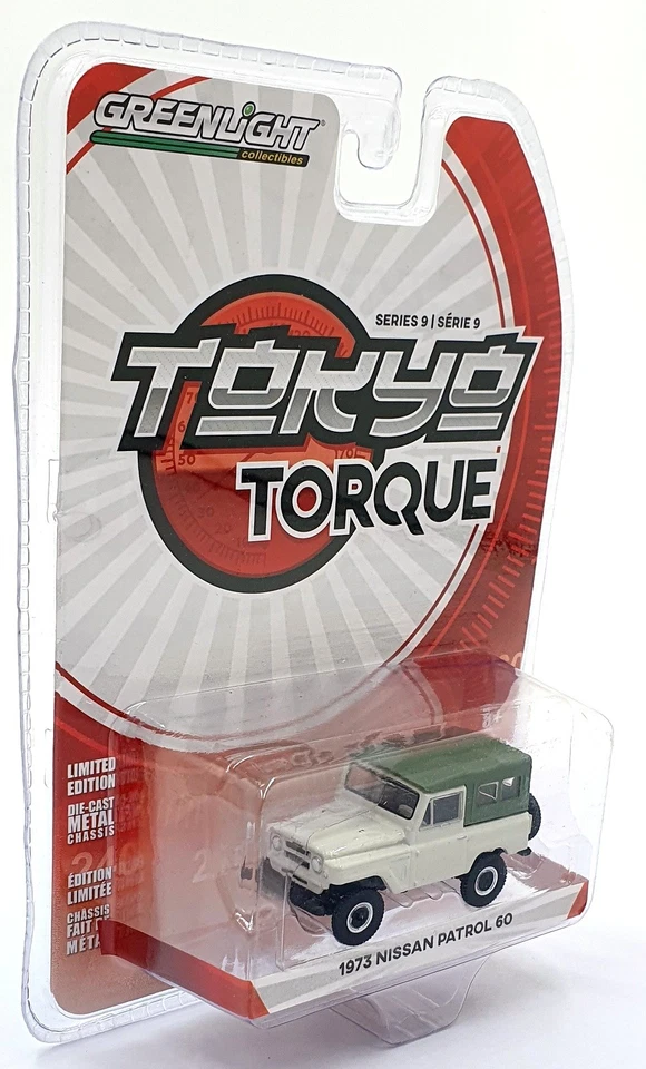 Nissan Patrol 60 1973 Greenlight escala 1/64 47070-D - blanco/verde Foto 2 de 4