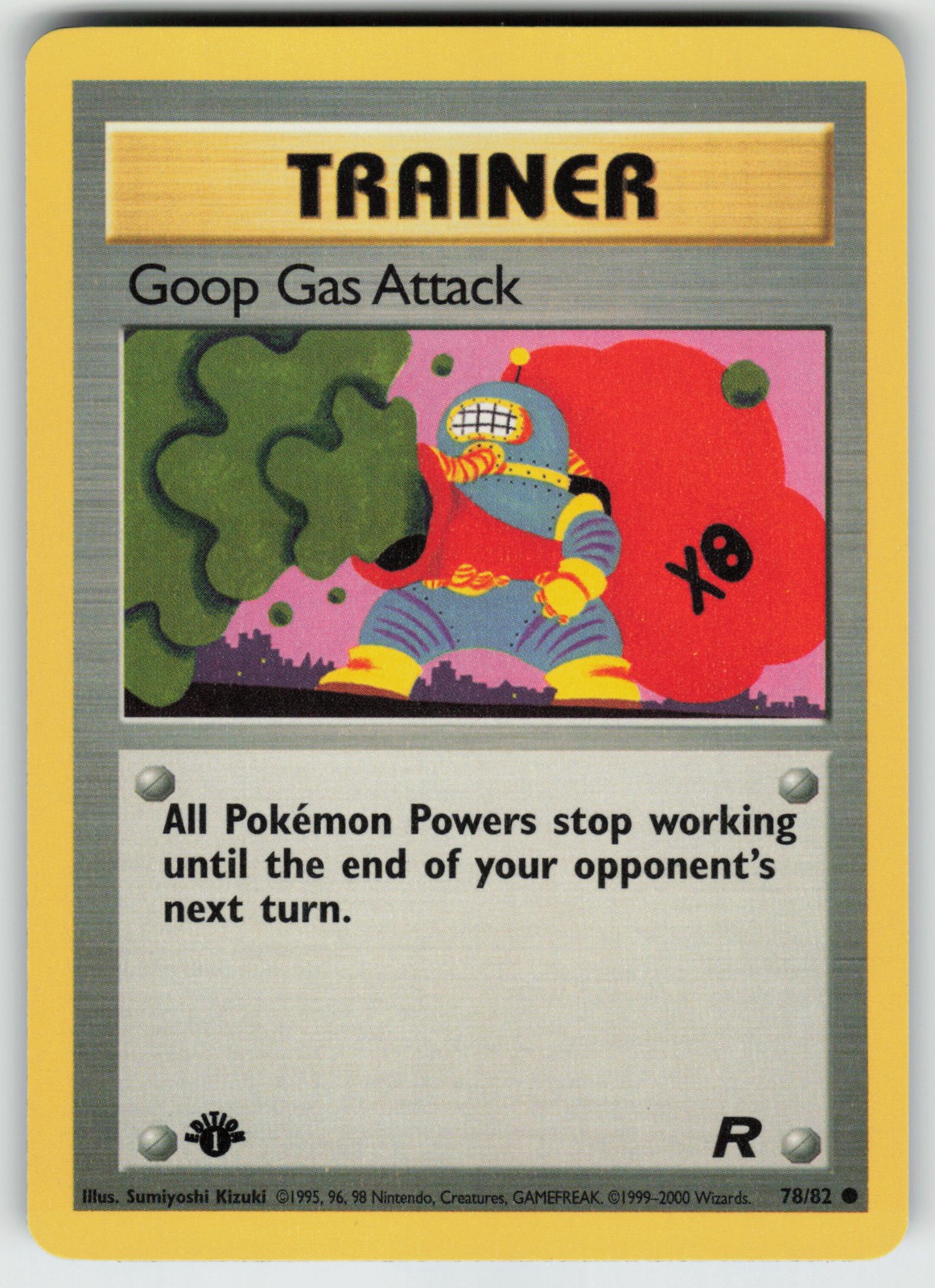 Pokemon 1st Edition Goop Gas Attack Common Team Rocket 78/82 NM