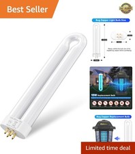 15W Replacement Light Bulb for Bug Zapper K15, T6, T8, T9 - 365nm Blue UV Power