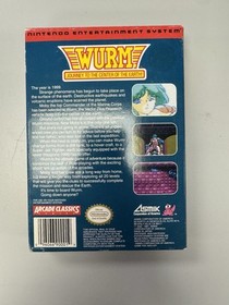 Nes Wurm Journey To The Center Of The Earth CIB Game Box Manual W/ Protector 