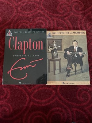 Eric Clapton Guitar Tab Book Lot Complete Clapton Me and Mr Johnson