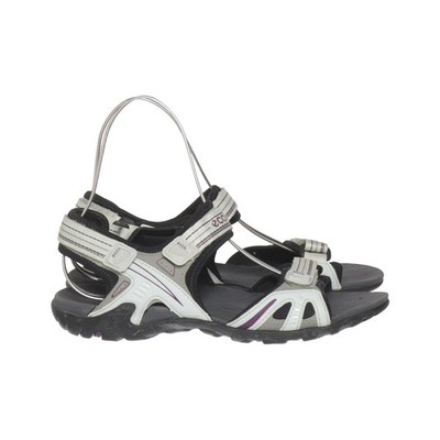 Ecco, Sandalen, Größe: 40, Grau/Schwarz/Weiß, Damen #OU3