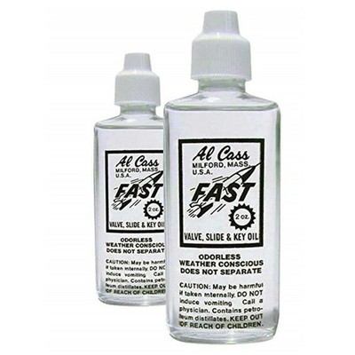 2 x Al Cass Fast Valve, Slide and Key Oil - Trumpet Tuba French Horn Trombone, 