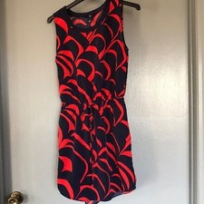 Gap Mini Dress Size Small Sleeveless Drawstring Waist Scoop Neck Pullover