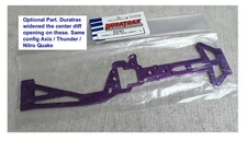 RC Car Duratrax Purple Aluminum Top Chassis Axis Nitro Thunder Quake Option Part