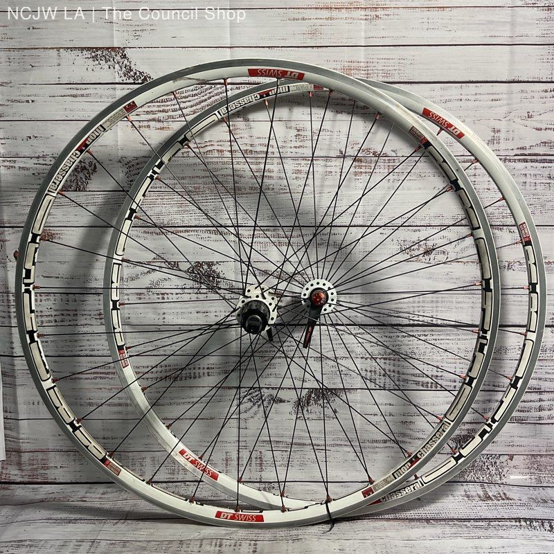 DT Swiss 1450 Mon Chasseral White Aluminum Cycling Wheelset