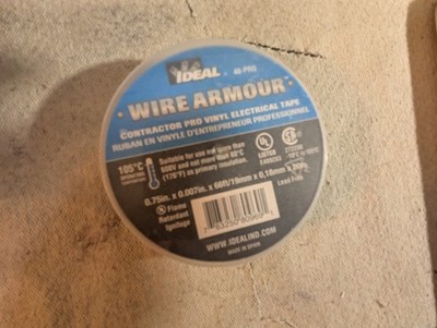 Ideal 46-PRO Wire Armor Black 3/4'' x 66 ft Vinyl Electrical Tape One Roll