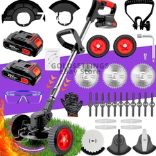 Electric Cordless Grass String Trimmer Lawn Edger Weed Wacker Cutter 20V