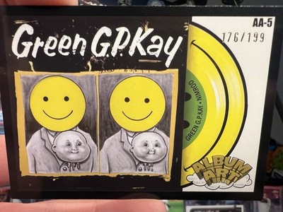 2025 Topps GPK GREEN DAY ~ Green G.P.Kay ALBUM ART #AA-5 Black Border /199