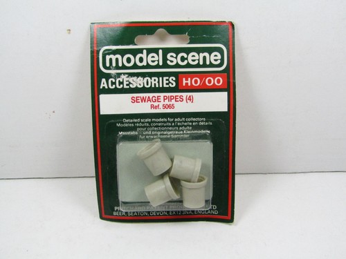 MODELO ESCENA (PECO) 5065 - TUBERÍAS DE ALCANTARILLADO - 4 POR PAQUETE - NUEVO - ESCALA OO - P&P GRATIS | Zustand: New