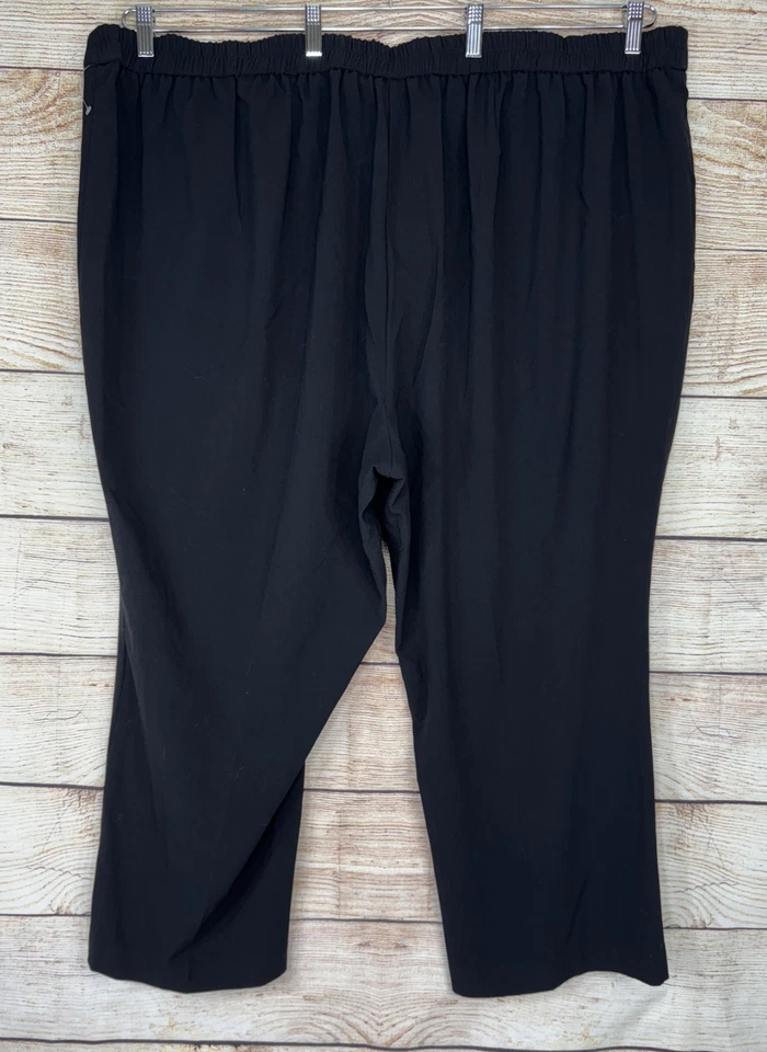New! CATHERINES Women's 4XWP Petite Pull On Dress Pants Elastic Back Waist NWOT - Image 2 of 3