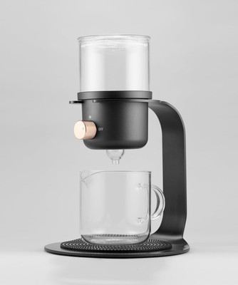 Elegant Black Magnetic Glass Tea Pot with Infuser for Loose Tea & Coffee