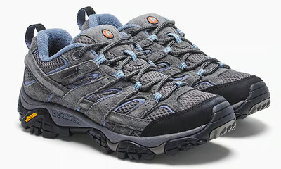 Merrell Moab 2 J06026W Sneakers Women's US 6 Gray Waterproof Hiking Shoes LR1125