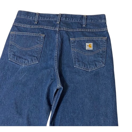 Carhartt Jeans Mens 36 FR Flame Resistant Workwear 5-Pocket Chore Work Pants - Picture 1 of 15