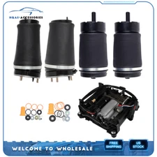 For Land Rover Range Rover HSE L322 5PC Air Suspension Spring  &Compressor Pump