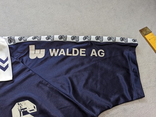 Vintage hummel TV Uster Handball away Jersey #6 BLue Shirt Size XL - Picture 10 of 24